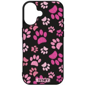 Rózsaszín cica tappancsok mintás iPhone tok