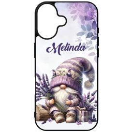   Névvel kérhető - Levendulás manó csüccs mintás iPhone tok