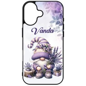   Névvel kérhető - Kedves Levendulás manó mintás iPhone tok