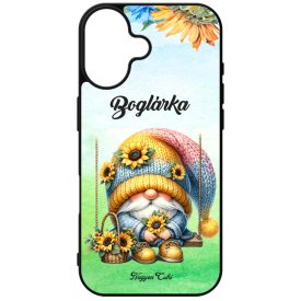   Névvel kérhető Hintázó napraforgós manó mintás iPhone tok