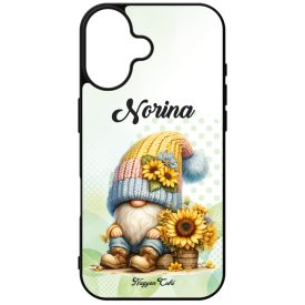   Névvel kérhető Kedves kis napraforgós manó mintás iPhone tok