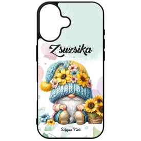   Névvel kérhető Napraforgós manó kosárral mintás iPhone tok