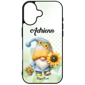   Névvel kérhető Cuki napraforgós manó kosárral mintás iPhone tok