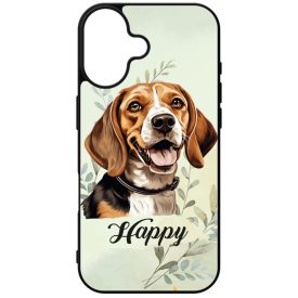 Névvel kérhető - Beagle portré mintás iPhone tok