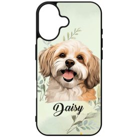   Névvel kérhető - Barna Havanese portré mintás iPhone tok