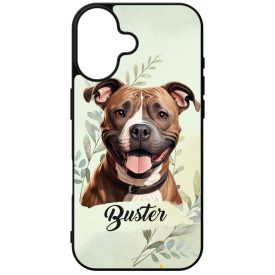   Névvel kérhető - Staffordshire terrier portré mintás iPhone tok