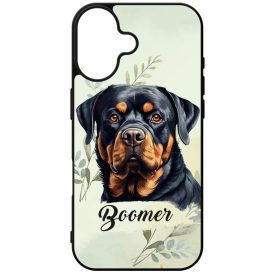 Névvel kérhető - Rottweiler portré mintás iPhone tok