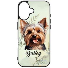   Névvel kérhető - Yorkshire terrier portré mintás iPhone tok