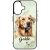 Névvel kérhető - Sárga Labrador Retriever portré mintás iPhone tok