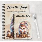 Személyre szabható - Kávés manó csüccs mintás füzet