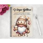 Személyre szabható - Kávés manó cókmókos mintás füzet