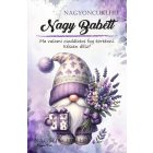 Személyre szabható - Levendulás manó ajándékkal mintás füzet