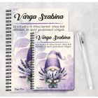 Személyre szabható - Illatos Levendulás manó mintás füzet