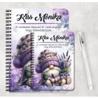 Személyre szabható - Tündéri Levendulás manó mintás füzet