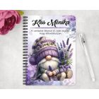 Személyre szabható - Tündéri Levendulás manó mintás füzet