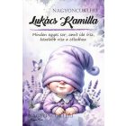 Személyre szabható - Cuki fekvő levendulás manólány mintás füzet