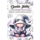 Személyre szabható - Könyvmoly levendulás manólány mintás füzet