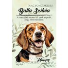 Személyre szabható - Beagle portré mintás füzet