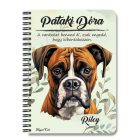 Személyre szabható - Barna Boxer portré mintás füzet