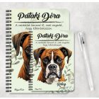 Személyre szabható - Barna Boxer portré mintás füzet