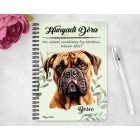 Személyre szabható -  Bullmasztiff portré mintás füzet