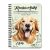 Személyre szabható - Golden Retriever portré mintás füzet