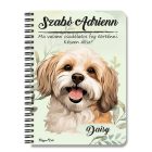 Személyre szabható - Barna Havanese portré mintás füzet