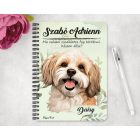 Személyre szabható - Barna Havanese portré mintás füzet