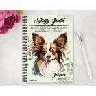 Személyre szabható -  Sable Papillon portré mintás füzet