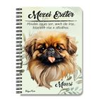 Személyre szabható - Barna pekingi palotakutya portré mintás füzet