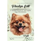 Személyre szabható -  Barna pomerániai törpespicc portré mintás füzet