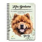 Személyre szabható - Csau Csau portré mintás füzet