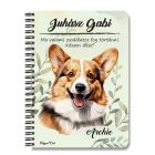 Személyre szabható - Pembroke Welsh Corgi portré mintás füzet