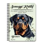 Személyre szabható - Rottweiler portré mintás füzet