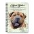 Személyre szabható -  Sharpei portré mintás füzet