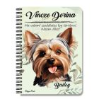 Személyre szabható - Yorkshire terrier portré mintás füzet