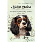Személyre szabható - Trikolor Cavalier King Charles spániel portré mintás füzet