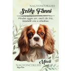 Személyre szabható - Vörös Cavalier King Charles spániel portré mintás füzet
