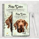 Személyre szabható - Drótszőrű magyar vizsla portré mintás füzet