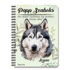 Személyre szabható - Husky portré mintás füzet