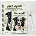 Személyre szabható - Border Collie portré mintás füzet