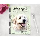 Személyre szabható - Tátrai juhászkutya portré mintás füzet