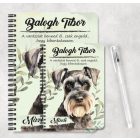 Személyre szabható - Törpe schnauzer portré mintás füzet