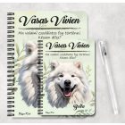 Személyre szabható - Samoyed portré mintás füzet
