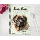 Személyre szabható - Kaukázusi juhászkutya portré mintás füzet