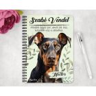 Személyre szabható -  Dobermann portré mintás füzet