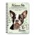 Személyre szabható - Boston terrier portré mintás füzet