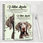 Személyre szabható - Weimari vizsla portré mintás füzet