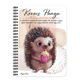 Személyre szabható - Sütis sünike mintás füzet