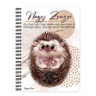 Személyre szabható - Cuki süni mintás füzet